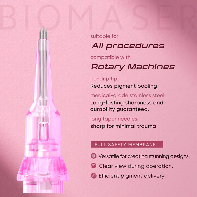 Biomaser 11U-0.18mm Curve Flat Pinky Pro Cartridges
