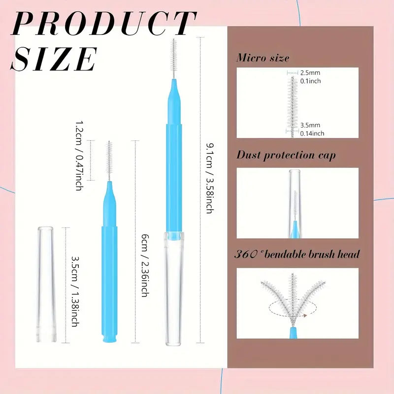 Eyebrow Bristle Brush (25pk)