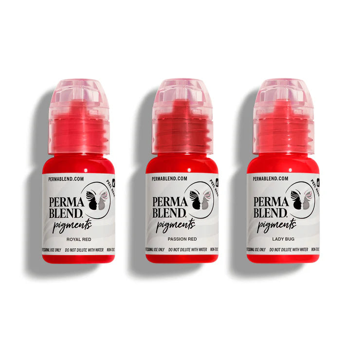 Red Lip Mini Set - Passion Red, Royal Red and Lady Bug