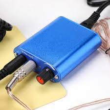 Blue MINI Power Supply w/flat foot pedal