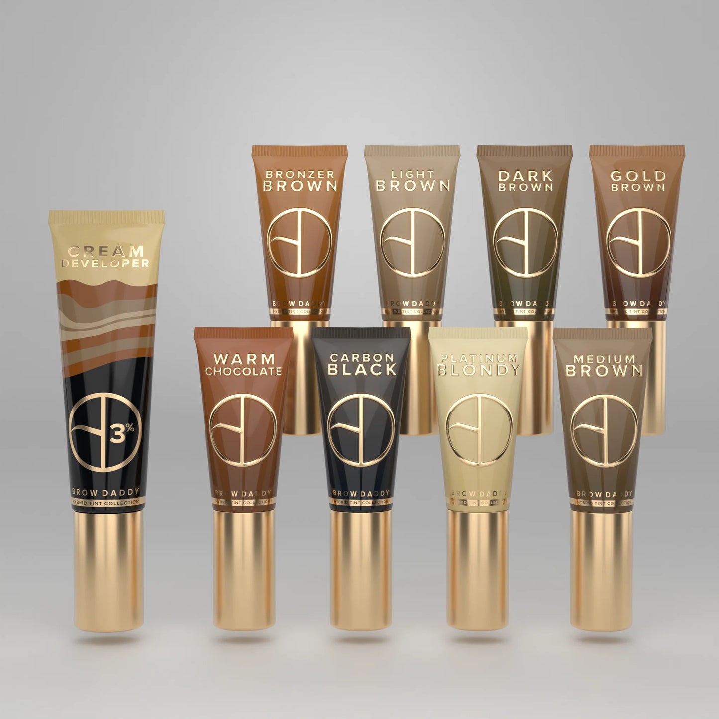 HYBRID TINT COLLECTION BY BROW DADDY SET -Full Set of 8 + 1 Developer