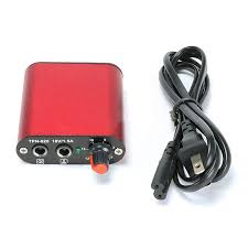 Red MINI Power Supply w/flat foot pedal