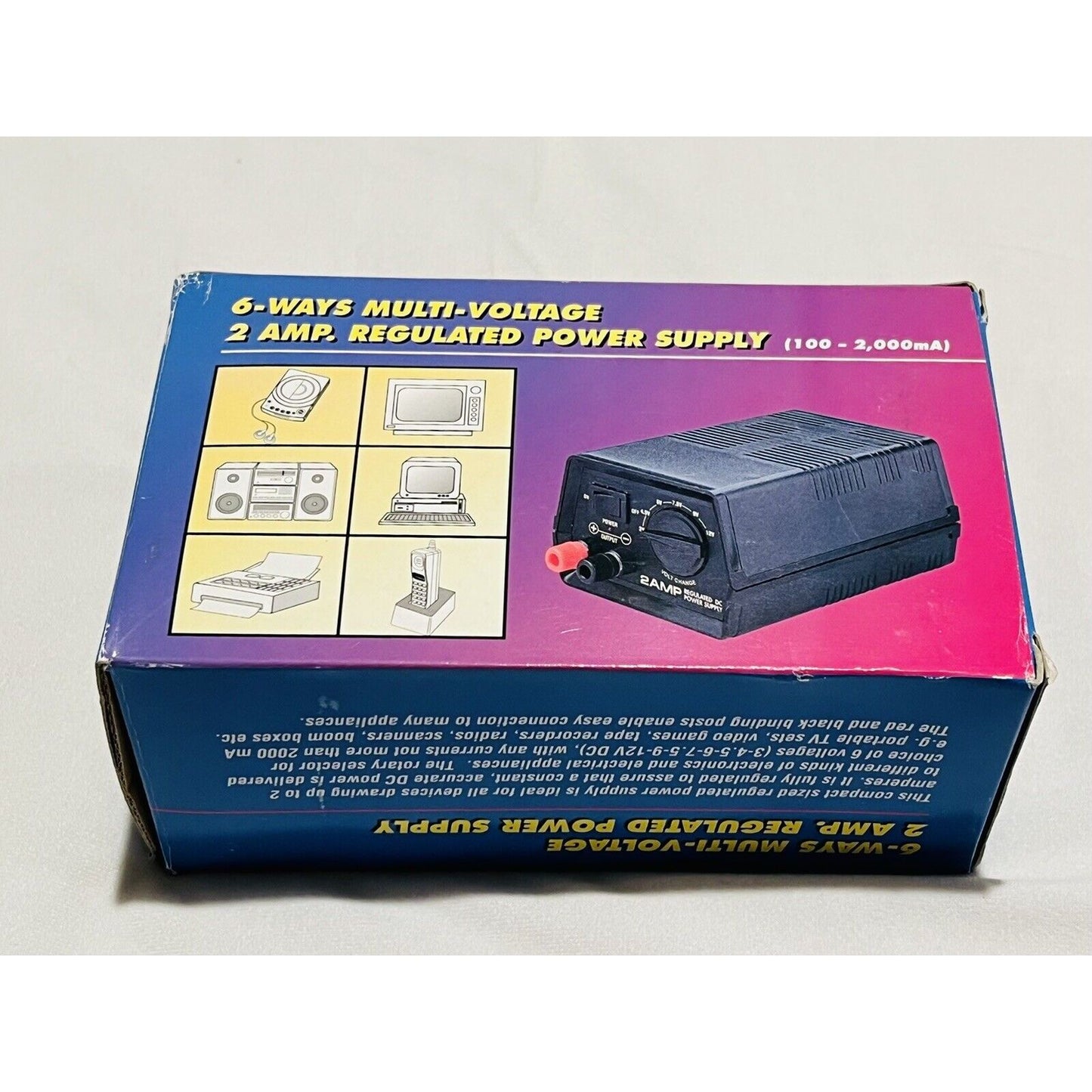 MCM 6-Ways Multi-Voltage 2 Amp Regulated Power Supply 28-2200