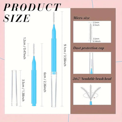 Eyebrow Bristle Brush (25pk)