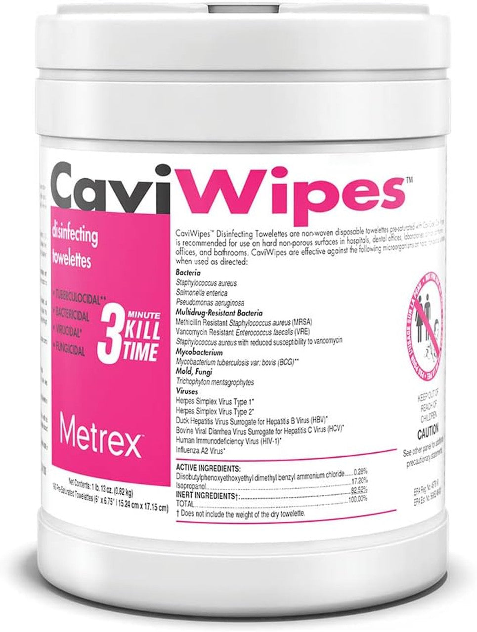 Cavi-Wipes 160 Count Tub