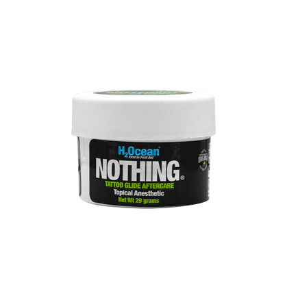 Nothing 4% Lidocaine - Tattoo Glide and Soothing Cream - 1oz Jar Before, During and After Procedure