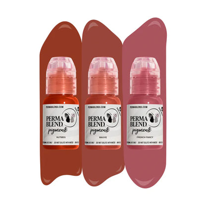 Mauve Lip Mini Set - Mauve, Nutmeg and French Fancy