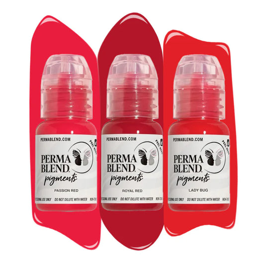 Red Lip Mini Set - Passion Red, Royal Red and Lady Bug