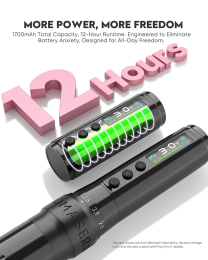 Biomaser Plenilune U1 Pro Wireless Tattoo & PMU Machine (Stroke 2.0mm-3.5mm)
