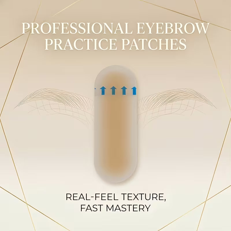 Silicone Eyebrow Practice Pad Transfer Sticker (10pk)