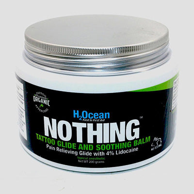 Nothing - Tattoo Glide and Soothing Cream - 7OZ Jar Before, During and After Procedure